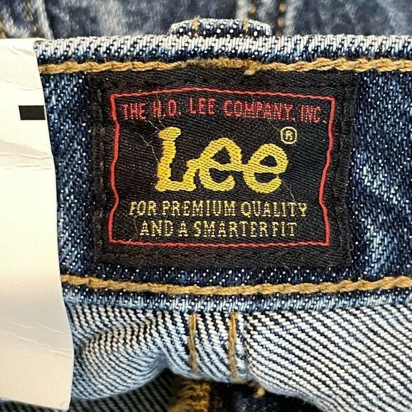 Lee Blue Mid Rise Floral Cotton Blend Drop Flare Jeans Size 28 NWT - Picture 11 of 11